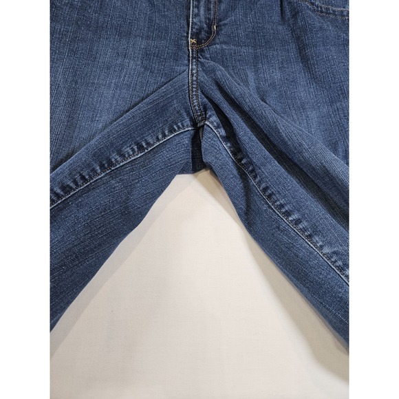 Lane Bryant Womens Jeans Size 16 Petite Simply Straight Mid Rise Medium Wash - Picture 9 of 16